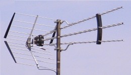 Tri Boom Yagi type aerial.